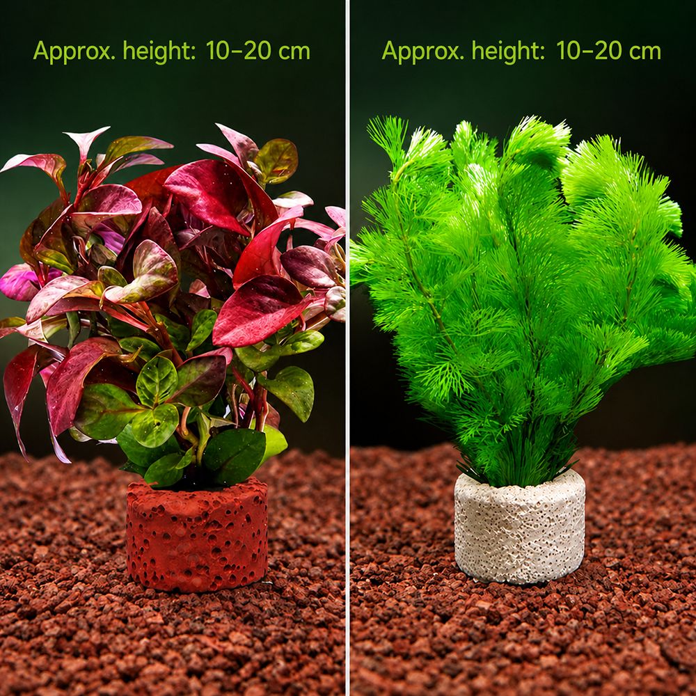 Planted Aquarium Pictures - 10 ชิ้น แหวนถ่วงน้ำหนักสำหรับยึดพืชน้ำ แหวนยึดพืชน้ำตามภาพที่แสดง อุปกรณ์ยึดพืชน้ำในตู้ปลา ที่ยึดพืชน้ำในตู้ปลา