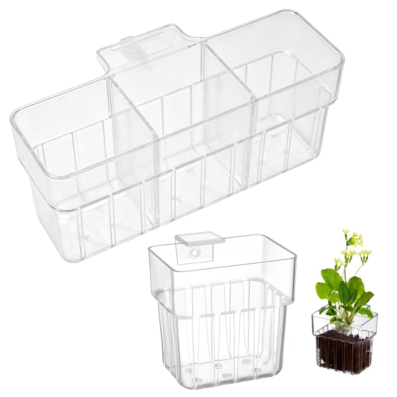 ตะกร้าปลูกพืชแบบไฮโดรโปนิกส์ใส - Aquarium Planted Wall บทวิจารณ์และราคา