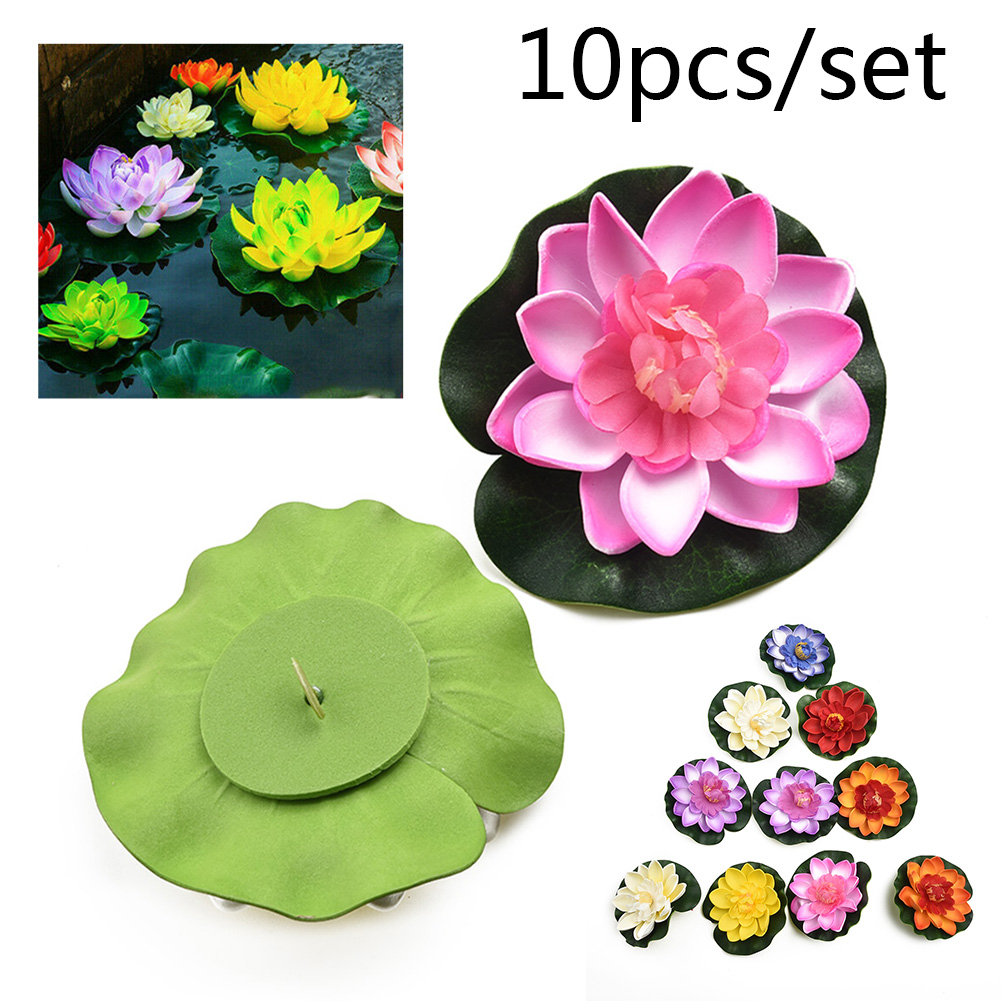 ดอกบัวประดิษฐ์จากวัสดุ EVA สำห - Aquarium Plant Red Lotus บทวิจารณ์และราคา