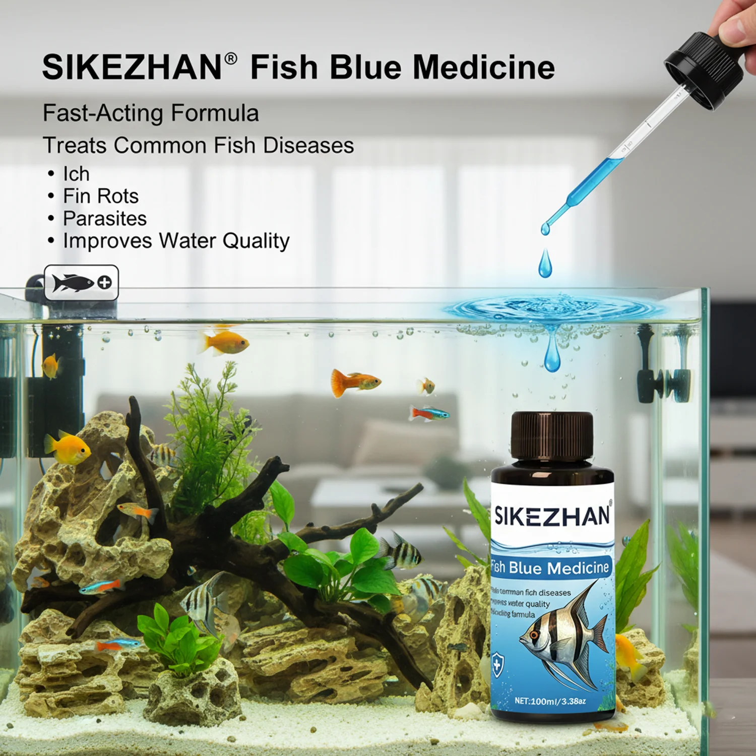 น้ำยาเมทิลีนบลู 500 มล. สำหรับ - Planted Aquarium Products บทวิจารณ์และราคา
